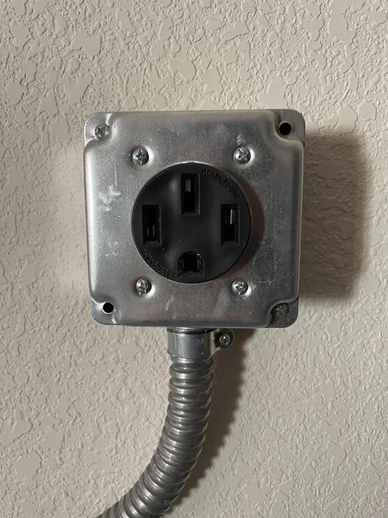 NEMA 14-50 outlet installed for Electrical Panel Upgrade in Gatesville